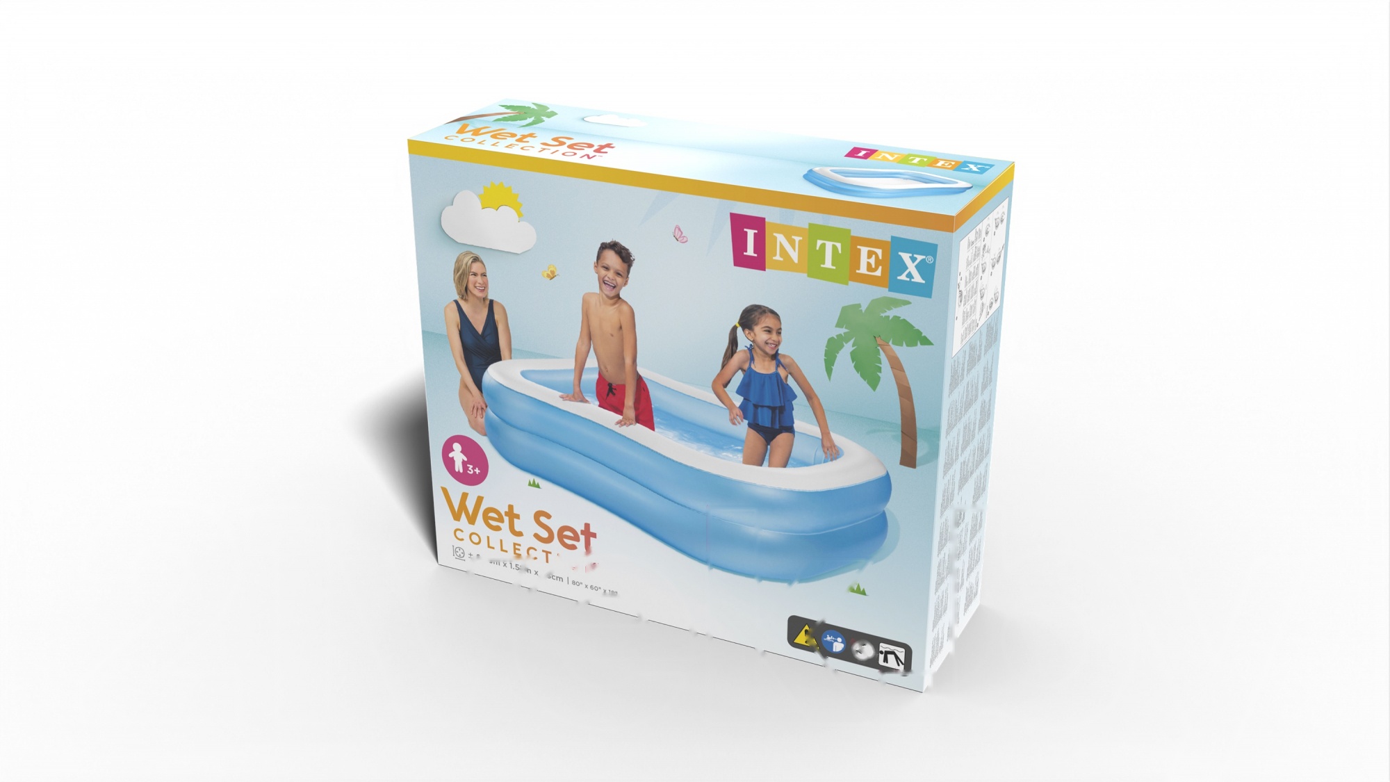 Покупка товаров в Беларуси, рассрочка, кредит, лизинг, оплата частями на platipotom.by, удобная доставка - фото надувной бассейн intex swim center family 57180np (203x152x48) 