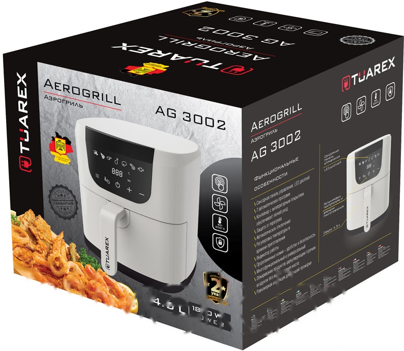 Покупка товаров в Беларуси, рассрочка, кредит, лизинг, оплата частями на platipotom.by, удобная доставка - фото аэрогриль tuarex ag-3002 (белый) 