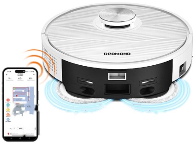 Покупка товаров в Беларуси, рассрочка, кредит, лизинг, оплата частями на platipotom.by, удобная доставка - фото робот-пылесос redmond vr1322s (белый) 