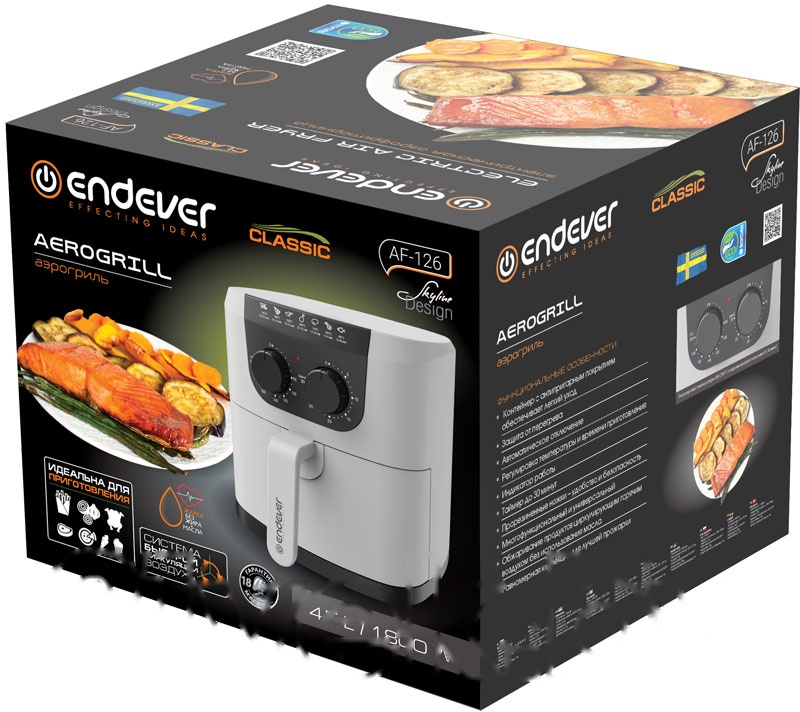 Покупка товаров в Беларуси, рассрочка, кредит, лизинг, оплата частями на platipotom.by, удобная доставка - фото аэрогриль endever skyline af-126 (белый) 