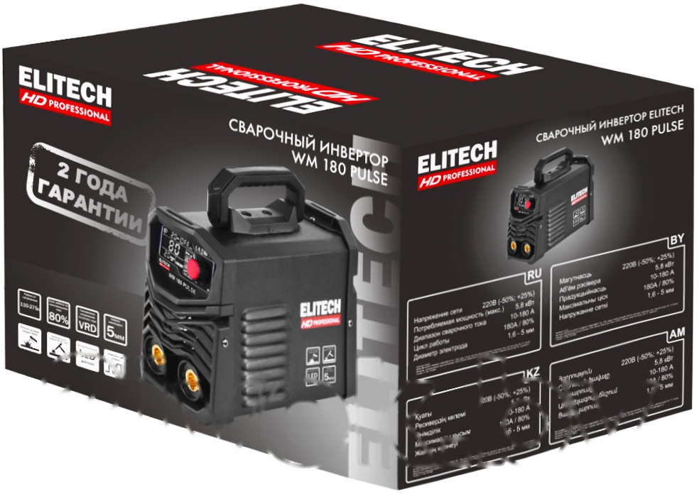 Покупка товаров в Беларуси, рассрочка, кредит, лизинг, оплата частями на platipotom.by, удобная доставка - фото инвертор сварочный elitech wm 180 pulse / 204465 