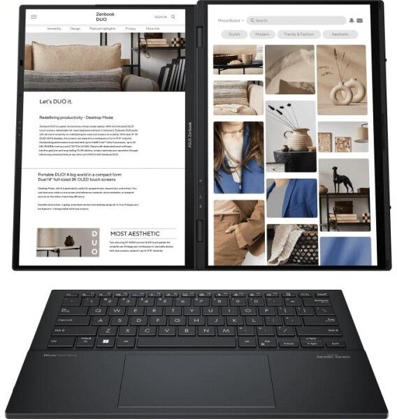 Покупка товаров в Беларуси, рассрочка, кредит, лизинг, оплата частями на platipotom.by, удобная доставка - фото ноутбук asus zenbook duo oled ux8406ma-ql182w (90nb12u1-m00ra0) 