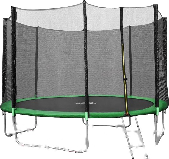 Покупка товаров в Беларуси, рассрочка, кредит, лизинг, оплата частями на platipotom.by, удобная доставка - фото батут happy jump pro 12ft с внешней сеткой и лестницей (374см) 