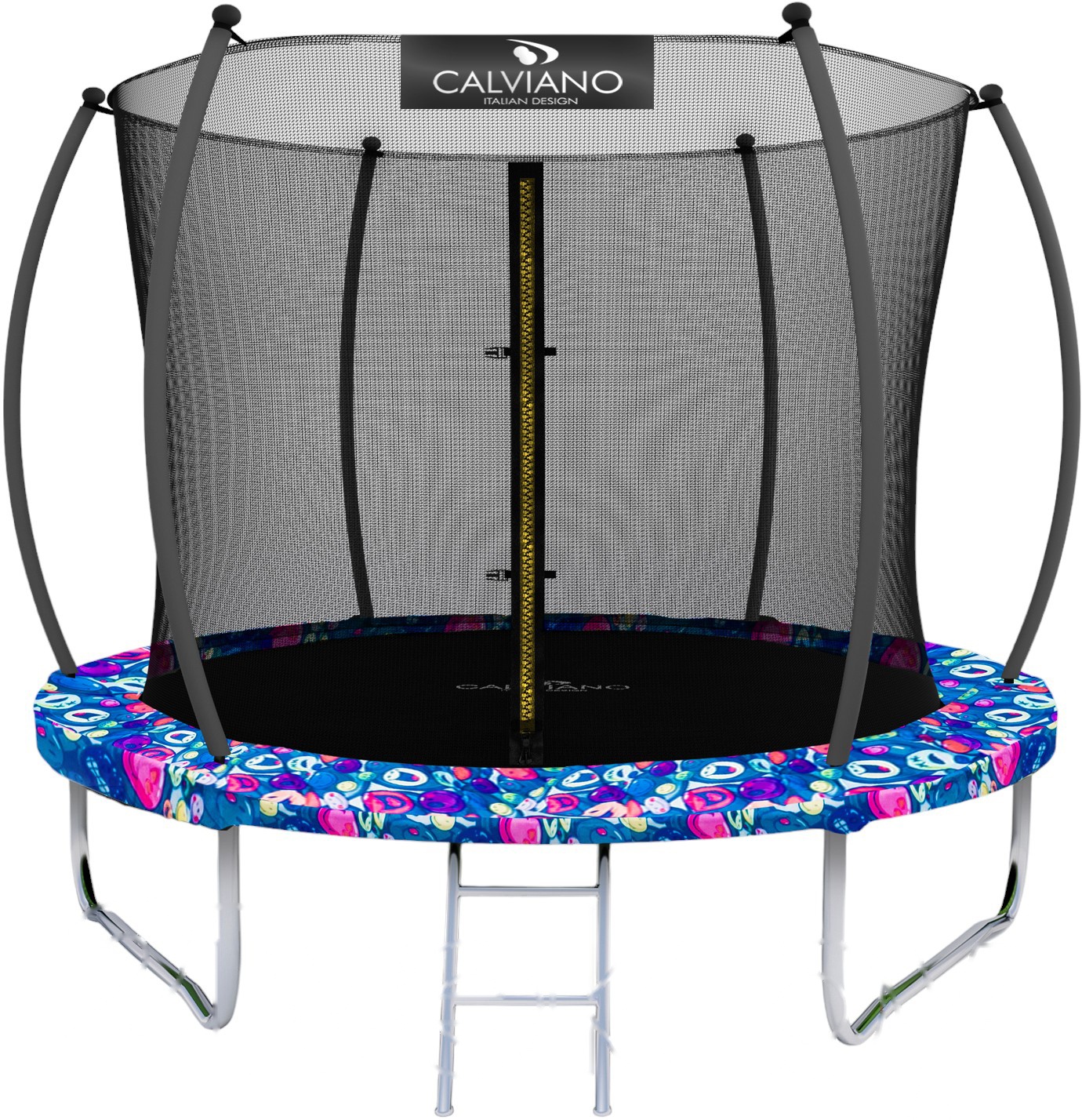 Покупка товаров в Беларуси, рассрочка, кредит, лизинг, оплата частями на platipotom.by, удобная доставка - фото батут calviano d-252 smile (внутренняя сетка, лестница) 