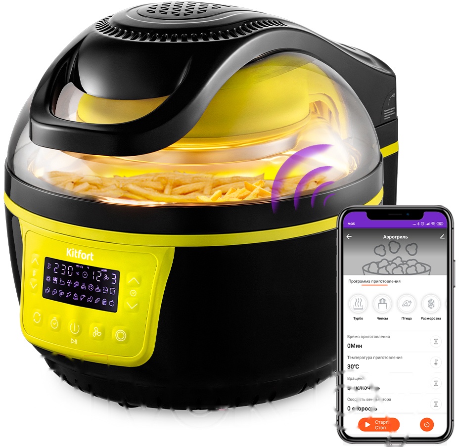 Покупка товаров в Беларуси, рассрочка, кредит, лизинг, оплата частями на platipotom.by, удобная доставка - фото аэрогриль kitfort kt-2243 