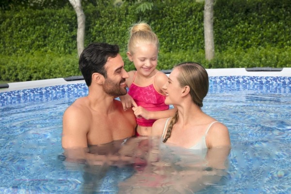 Покупка товаров в Беларуси, рассрочка, кредит, лизинг, оплата частями на platipotom.by, удобная доставка - фото каркасный бассейн bestway steel pro max 56595 (427x84, с фильтр-насосом) 