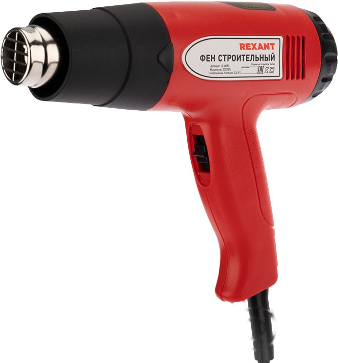 Покупка товаров в Беларуси, рассрочка, кредит, лизинг, оплата частями на platipotom.by, удобная доставка - фото строительный фен rexant standard 12-0053 (с терморегулятором и дисплеем) 