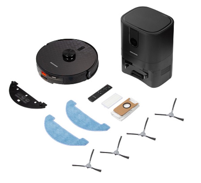 Покупка товаров в Беларуси, рассрочка, кредит, лизинг, оплата частями на platipotom.by, удобная доставка - фото робот-пылесос redmond vr1324s (черный) 