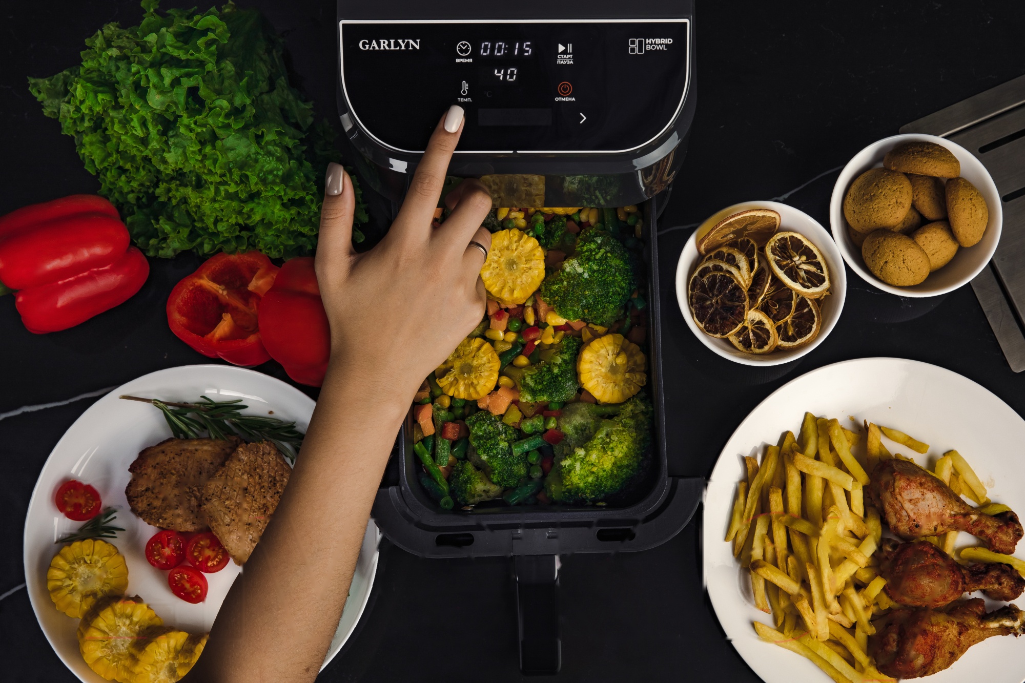 Покупка товаров в Беларуси, рассрочка, кредит, лизинг, оплата частями на platipotom.by, удобная доставка - фото аэрогриль garlyn ag-1500 