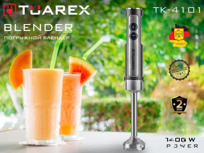 Покупка товаров в Беларуси, рассрочка, кредит, лизинг, оплата частями на platipotom.by, удобная доставка - фото блендер погружной tuarex tk-4101 (стальной/черный) 