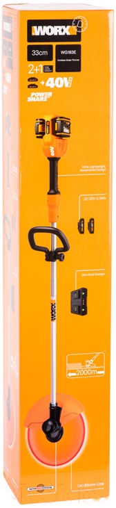 Покупка товаров в Беларуси, рассрочка, кредит, лизинг, оплата частями на platipotom.by, удобная доставка - фото триммер аккумуляторный worx wg183e 