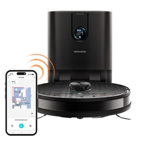 Покупка товаров в Беларуси, рассрочка, кредит, лизинг, оплата частями на platipotom.by, удобная доставка - фото робот-пылесос redmond vr1324s (черный) 