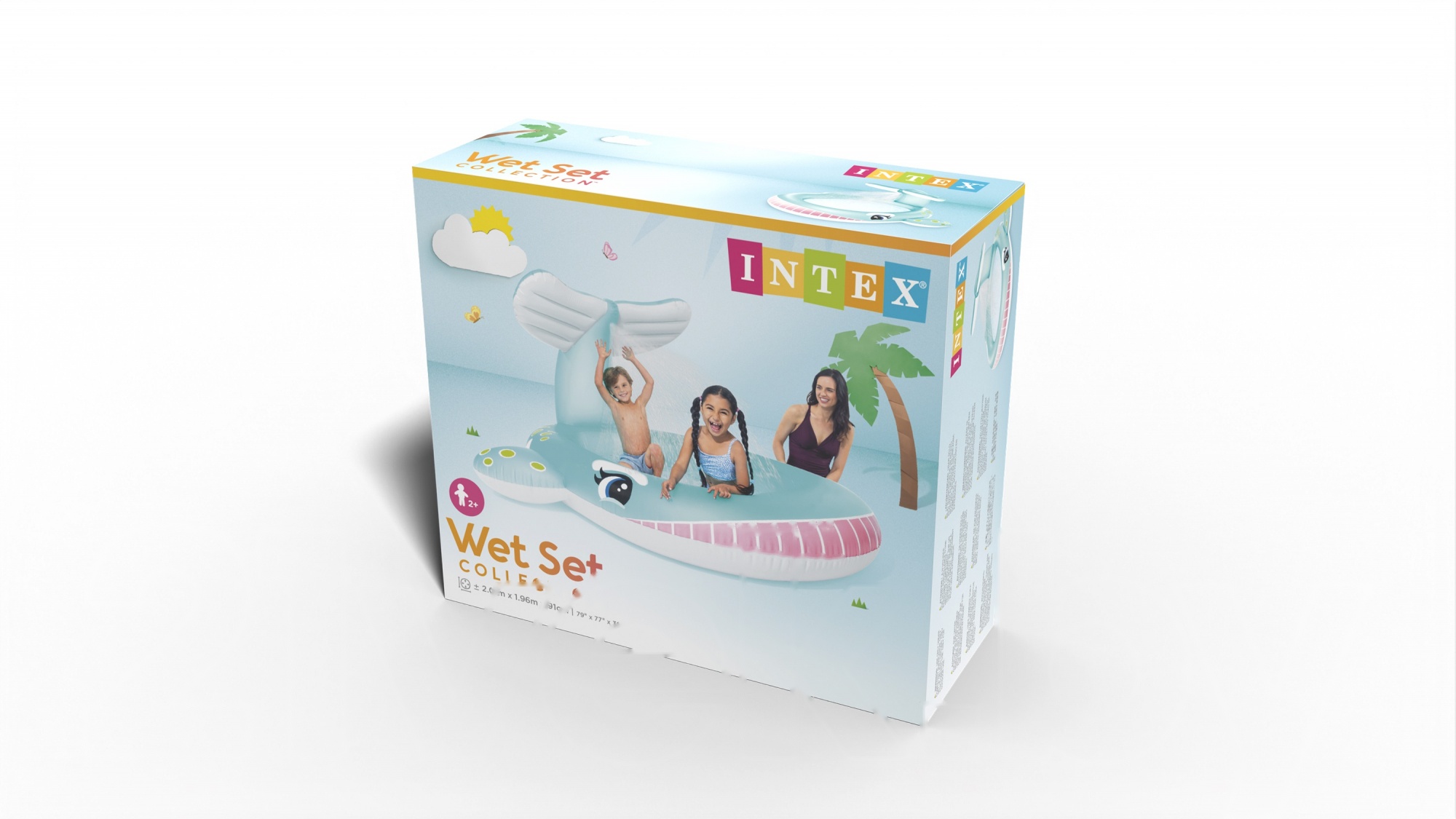 Покупка товаров в Беларуси, рассрочка, кредит, лизинг, оплата частями на platipotom.by, удобная доставка - фото надувной бассейн intex whale spray / 57440 