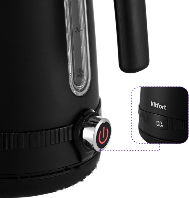 Покупка товаров в Беларуси, рассрочка, кредит, лизинг, оплата частями на platipotom.by, удобная доставка - фото электрочайник kitfort кт-6121-1 (черный) 