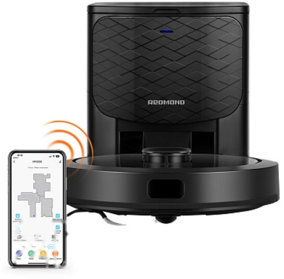 Покупка товаров в Беларуси, рассрочка, кредит, лизинг, оплата частями на platipotom.by, удобная доставка - фото робот-пылесос redmond vr1323s (черный) 