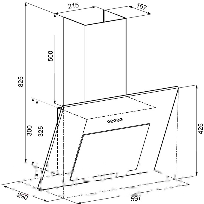 Покупка товаров в Беларуси, рассрочка, кредит, лизинг, оплата частями на platipotom.by, удобная доставка - фото вытяжка наклонная krona freya 600 pb / 00020978 (черный) 