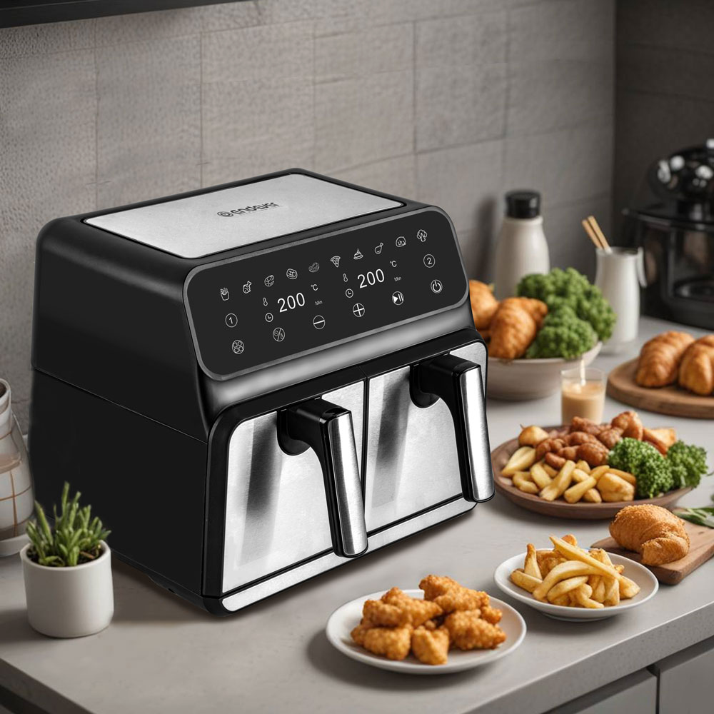 Покупка товаров в Беларуси, рассрочка, кредит, лизинг, оплата частями на platipotom.by, удобная доставка - фото аэрогриль endever skyline af-128 (черный/стальной) 