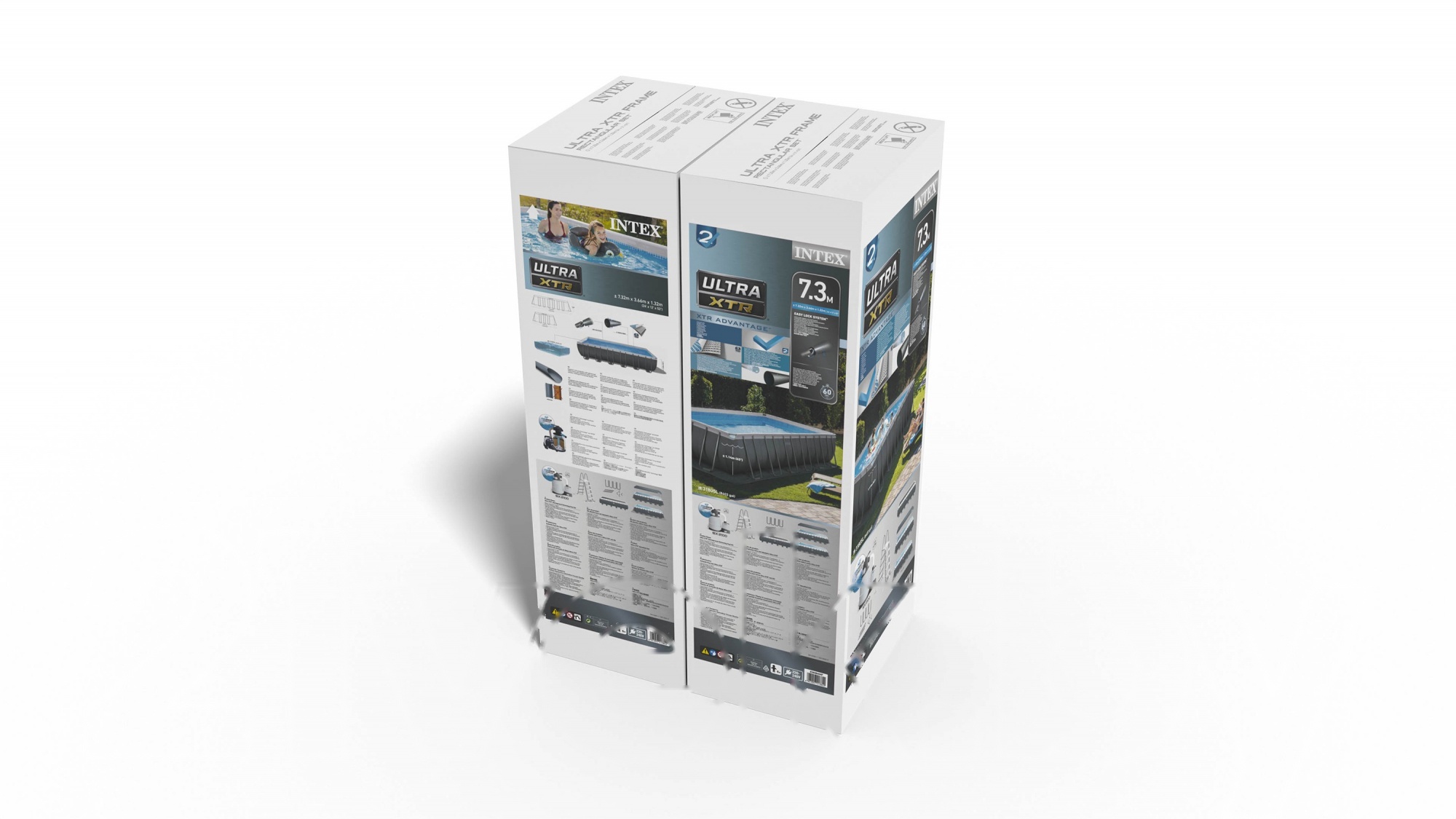 Покупка товаров в Беларуси, рассрочка, кредит, лизинг, оплата частями на platipotom.by, удобная доставка - фото каркасный бассейн intex ultra frame / 26364 (732x366x132) 