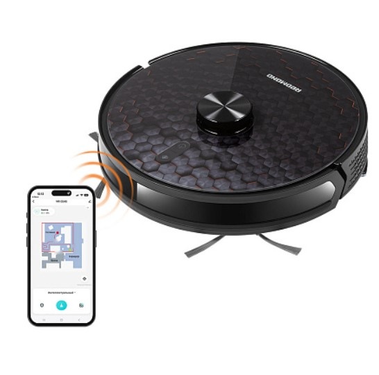 Покупка товаров в Беларуси, рассрочка, кредит, лизинг, оплата частями на platipotom.by, удобная доставка - фото робот-пылесос redmond vr1324s (черный) 