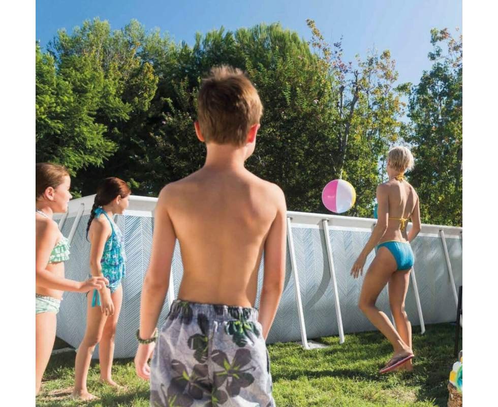 Покупка товаров в Беларуси, рассрочка, кредит, лизинг, оплата частями на platipotom.by, удобная доставка - фото каркасный бассейн intex prism frame chevron / 26780 (400х200х100) 