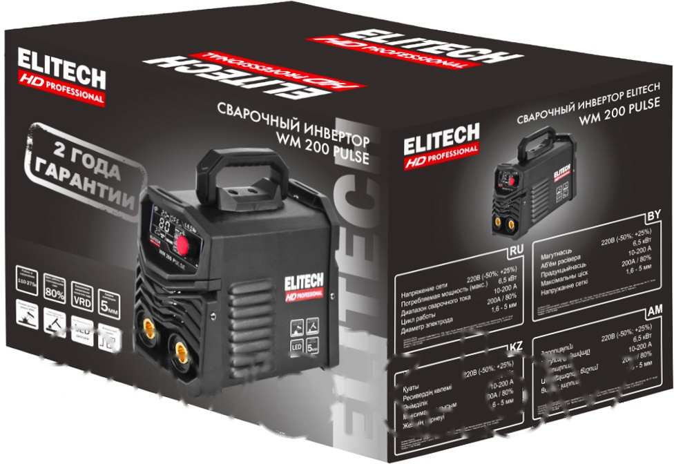Покупка товаров в Беларуси, рассрочка, кредит, лизинг, оплата частями на platipotom.by, удобная доставка - фото инвертор сварочный elitech wm 200 pulse / 204466 
