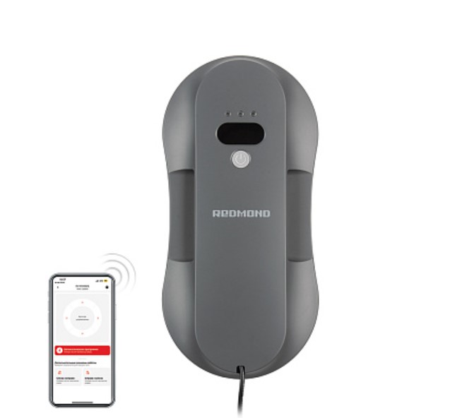 Покупка товаров в Беларуси, рассрочка, кредит, лизинг, оплата частями на platipotom.by, удобная доставка - фото робот-мойщик окон redmond w2400 (серый) 