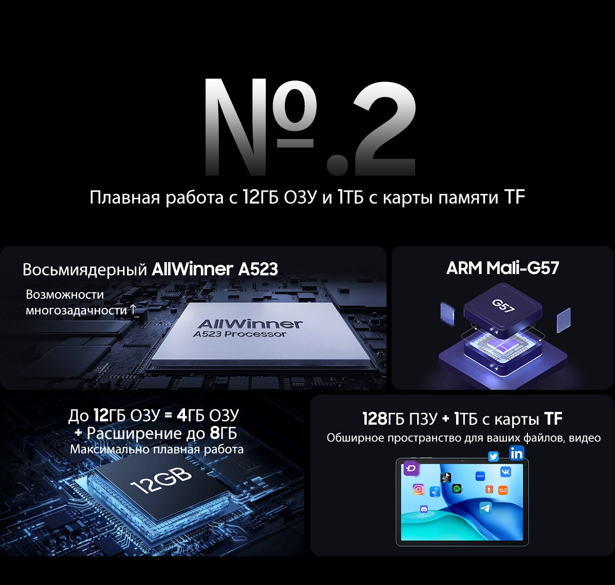 Покупка товаров в Беларуси, рассрочка, кредит, лизинг, оплата частями на platipotom.by, удобная доставка - фото планшет blackview tab 60 wi-fi 4gb/128gb / tab 60 wifi (серый) 