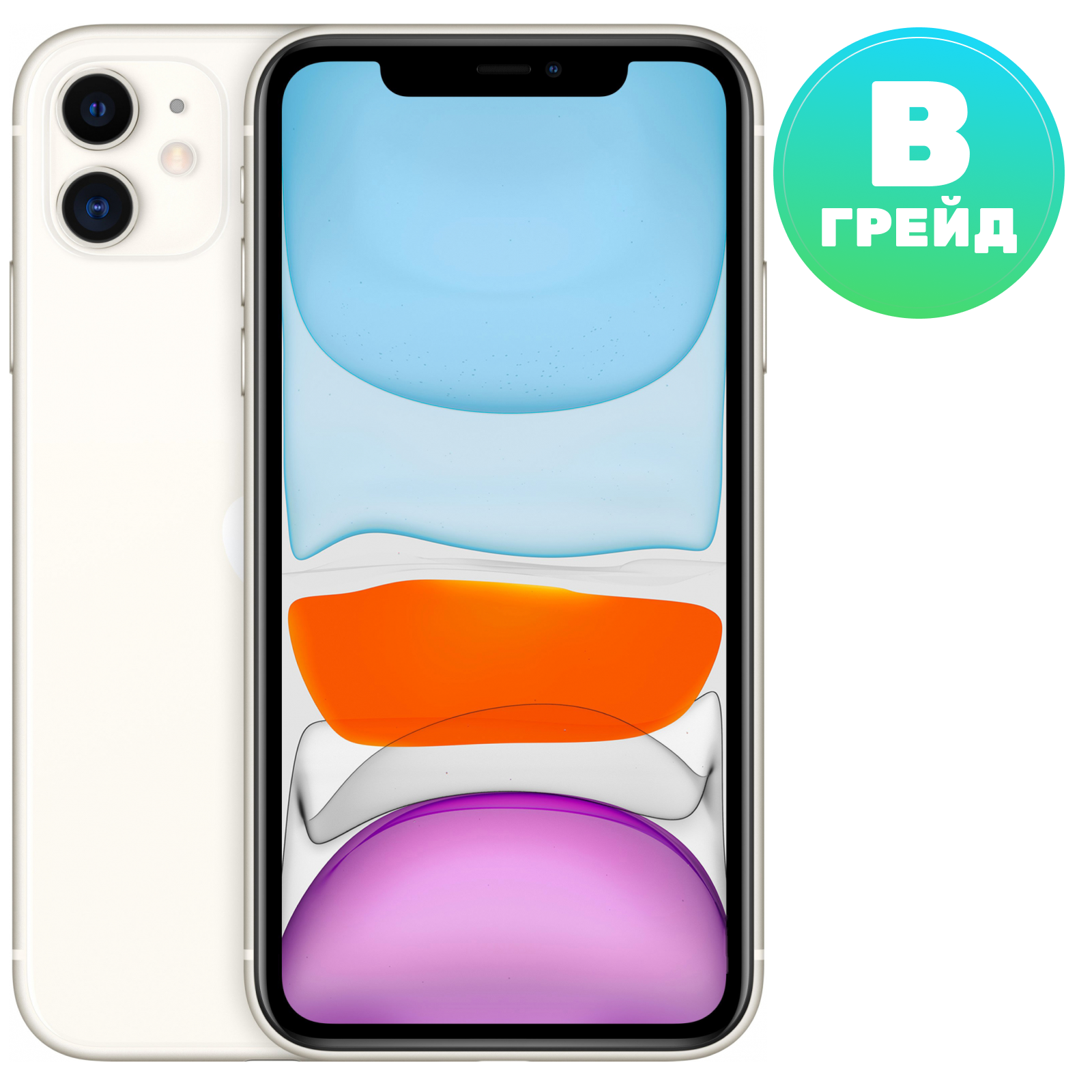 Покупка товаров в Беларуси, рассрочка, кредит, лизинг, оплата частями на platipotom.by, удобная доставка - фото смартфон восстановленный apple iphone 11 128gb flip грейд b (белый) 