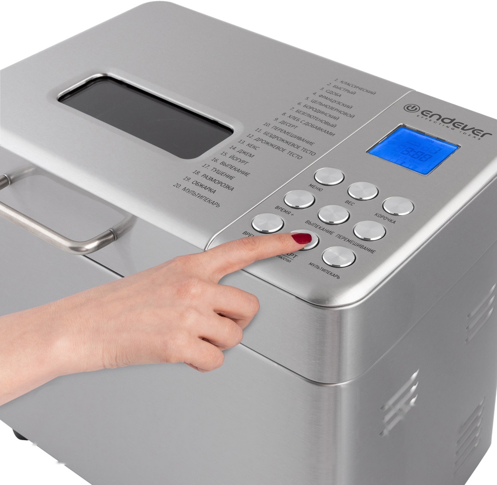 Покупка товаров в Беларуси, рассрочка, кредит, лизинг, оплата частями на platipotom.by, удобная доставка - фото хлебопечка endever skyline mb-62 (сталь) 