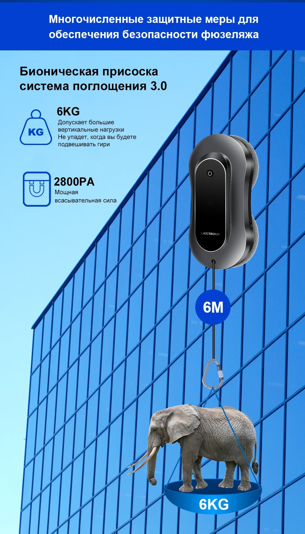 Покупка товаров в Беларуси, рассрочка, кредит, лизинг, оплата частями на platipotom.by, удобная доставка - фото робот-мойщик окон liectroux yw810 