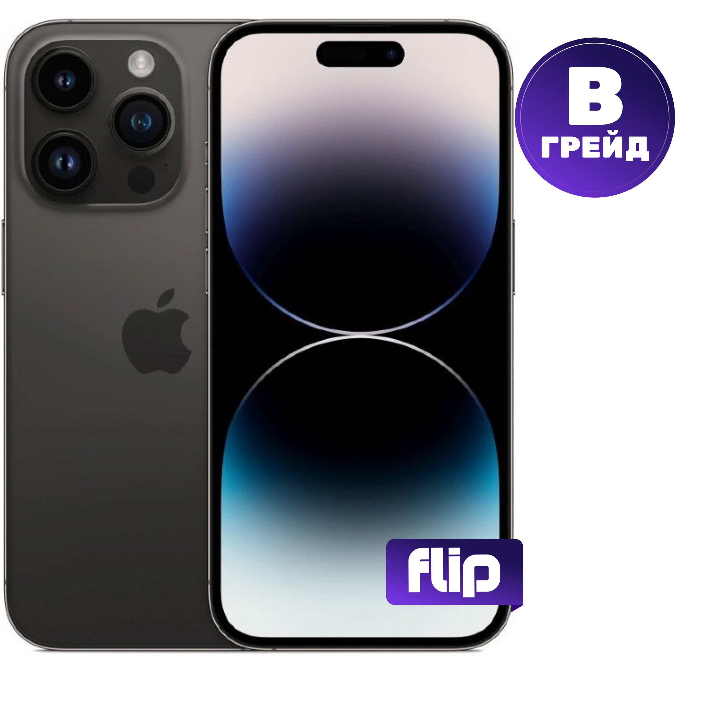 Покупка товаров в Беларуси, рассрочка, кредит, лизинг, оплата частями на platipotom.by, удобная доставка - фото смартфон восстановленный apple iphone 14 pro max 256gb flip грейд b (space black) 