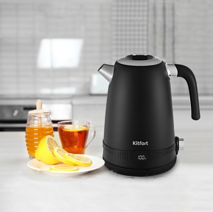 Покупка товаров в Беларуси, рассрочка, кредит, лизинг, оплата частями на platipotom.by, удобная доставка - фото электрочайник kitfort кт-6121-1 (черный) 