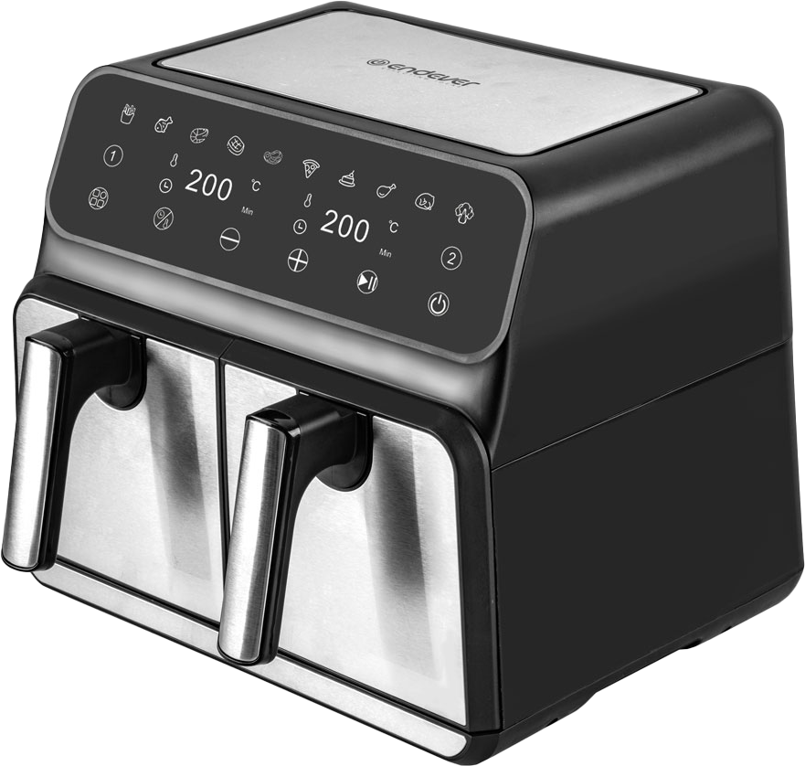 Покупка товаров в Беларуси, рассрочка, кредит, лизинг, оплата частями на platipotom.by, удобная доставка - фото аэрогриль endever skyline af-128 (черный/стальной) 