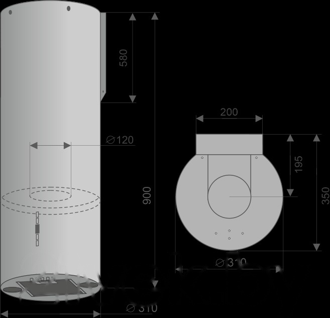 Покупка товаров в Беларуси, рассрочка, кредит, лизинг, оплата частями на platipotom.by, удобная доставка - фото вытяжка коробчатая konigin ester 31 (белый/белое стекло) 