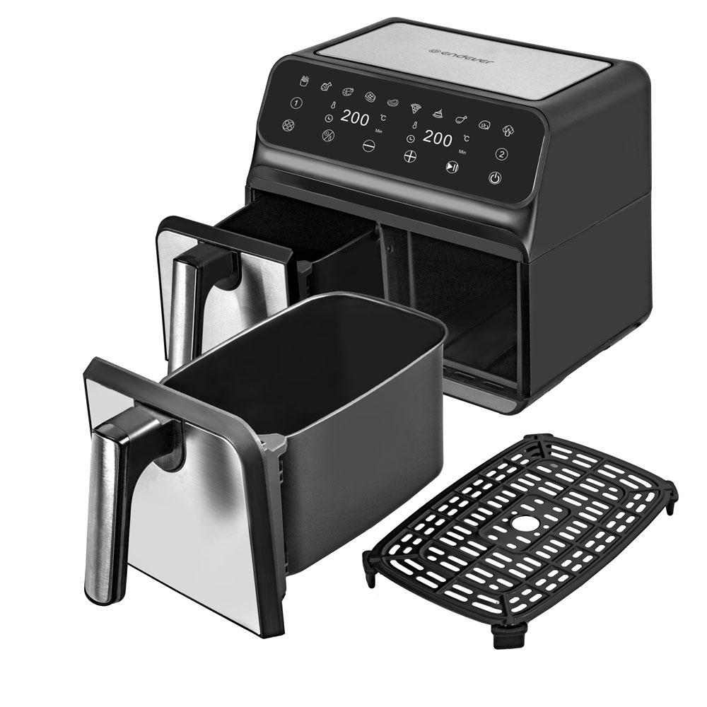 Покупка товаров в Беларуси, рассрочка, кредит, лизинг, оплата частями на platipotom.by, удобная доставка - фото аэрогриль endever skyline af-128 (черный/стальной) 