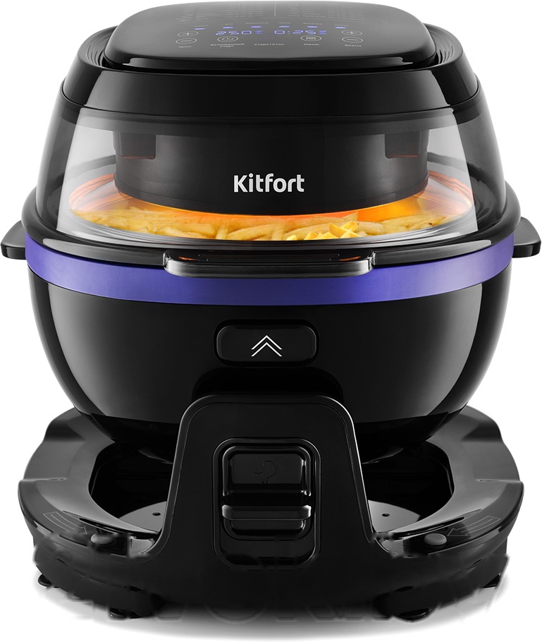 Покупка товаров в Беларуси, рассрочка, кредит, лизинг, оплата частями на platipotom.by, удобная доставка - фото аэрогриль kitfort kt-2218-1 (черный) 