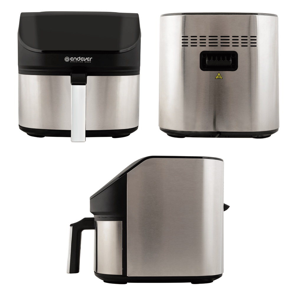 Покупка товаров в Беларуси, рассрочка, кредит, лизинг, оплата частями на platipotom.by, удобная доставка - фото аэрогриль endever skyline af-129 (черный/стальной) 