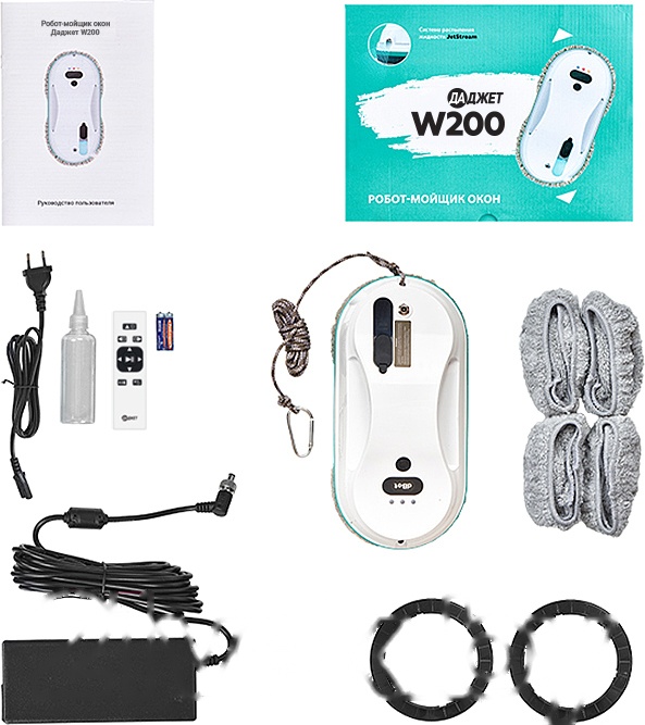 Покупка товаров в Беларуси, рассрочка, кредит, лизинг, оплата частями на platipotom.by, удобная доставка - фото робот-мойщик окон даджет w200 kit fb0319 