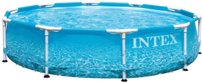 Покупка товаров в Беларуси, рассрочка, кредит, лизинг, оплата частями на platipotom.by, удобная доставка - фото каркасный бассейн intex metal frame beachside 28206 (305х76) 