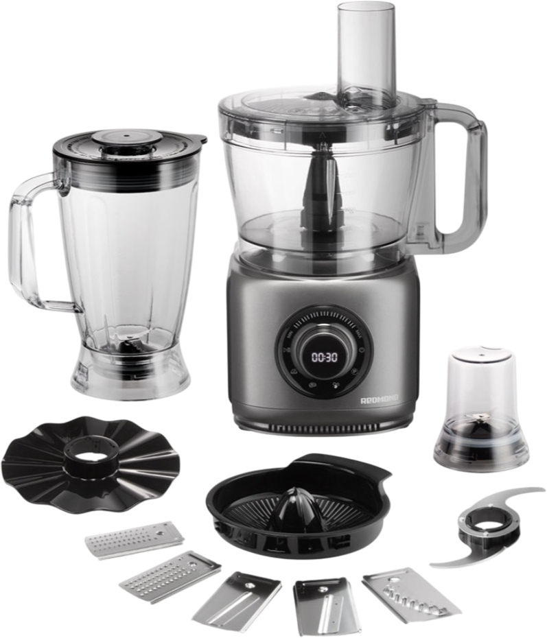 Покупка товаров в Беларуси, рассрочка, кредит, лизинг, оплата частями на platipotom.by, удобная доставка - фото кухонный комбайн redmond fp607 (серый) 