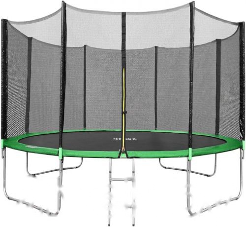 Покупка товаров в Беларуси, рассрочка, кредит, лизинг, оплата частями на platipotom.by, удобная доставка - фото батут happy jump pro 14ft с внешней сеткой и лестницей (435см) 