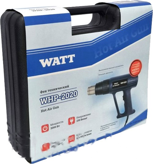 Покупка товаров в Беларуси, рассрочка, кредит, лизинг, оплата частями на platipotom.by, удобная доставка - фото строительный фен watt whp-2020 (7.020.002.10) 