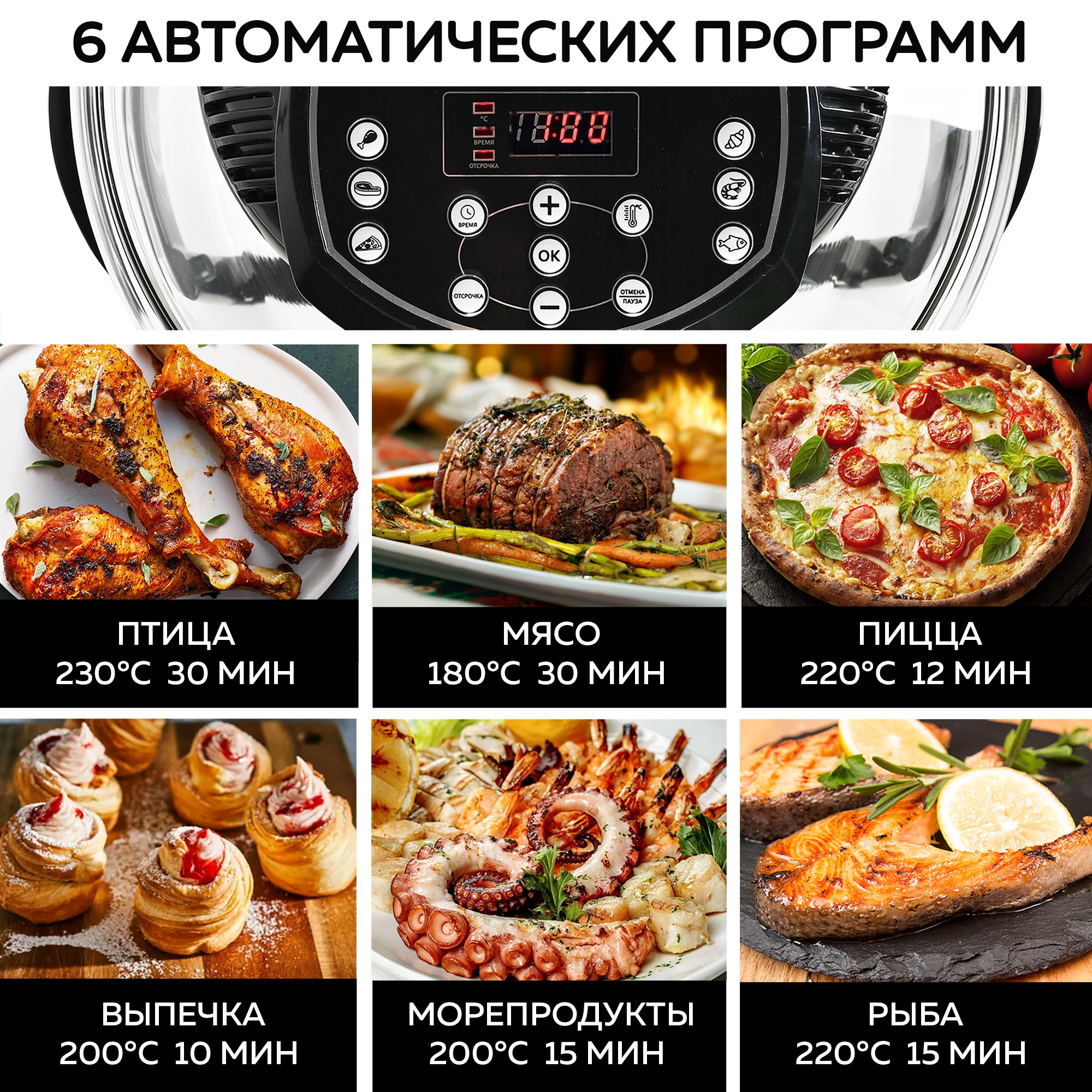 Покупка товаров в Беларуси, рассрочка, кредит, лизинг, оплата частями на platipotom.by, удобная доставка - фото аэрогриль gfgril gfa-gl17d 