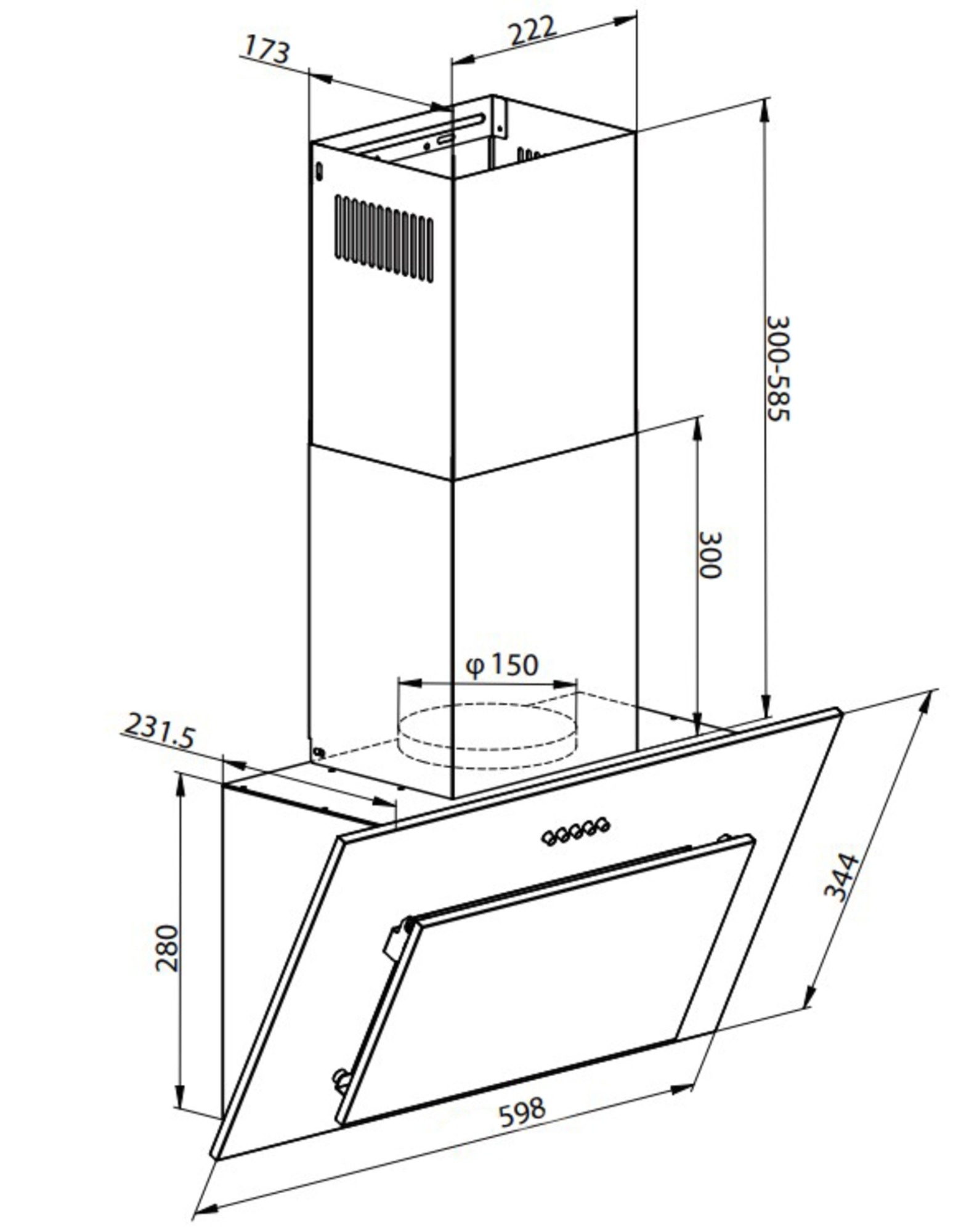 Покупка товаров в Беларуси, рассрочка, кредит, лизинг, оплата частями на platipotom.by, удобная доставка - фото вытяжка наклонная weissgauff yota 600 pb bl 