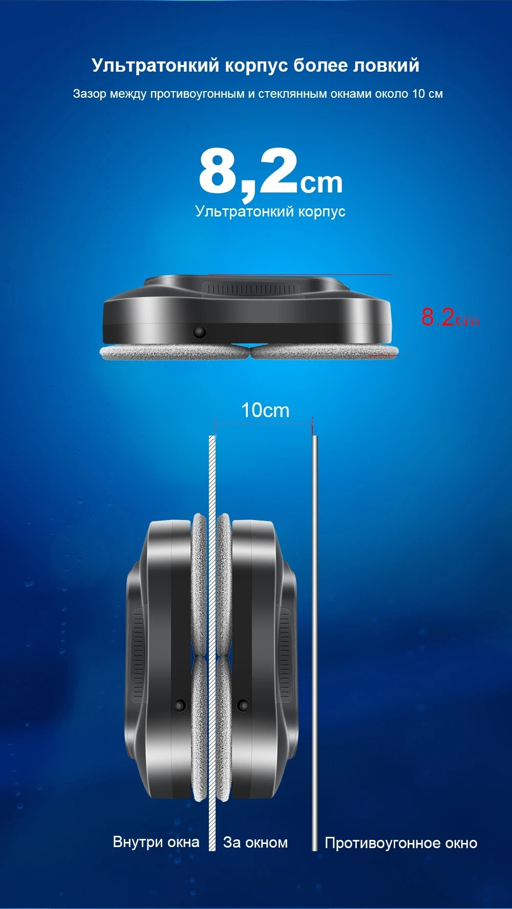 Покупка товаров в Беларуси, рассрочка, кредит, лизинг, оплата частями на platipotom.by, удобная доставка - фото робот-мойщик окон liectroux yw810 