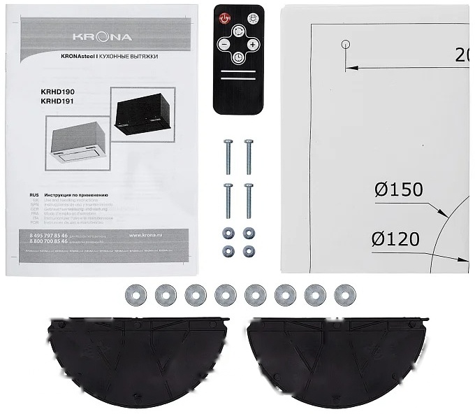 Покупка товаров в Беларуси, рассрочка, кредит, лизинг, оплата частями на platipotom.by, удобная доставка - фото вытяжка скрытая krona zander 600 dn s / ка-00007181 (черный) 
