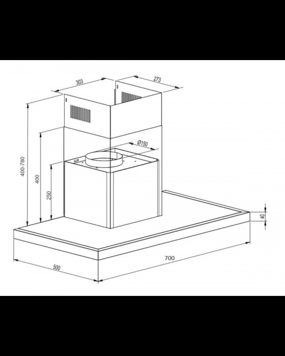 Покупка товаров в Беларуси, рассрочка, кредит, лизинг, оплата частями на platipotom.by, удобная доставка - фото вытяжка т-образная schtoff amg td 700 (черный) 