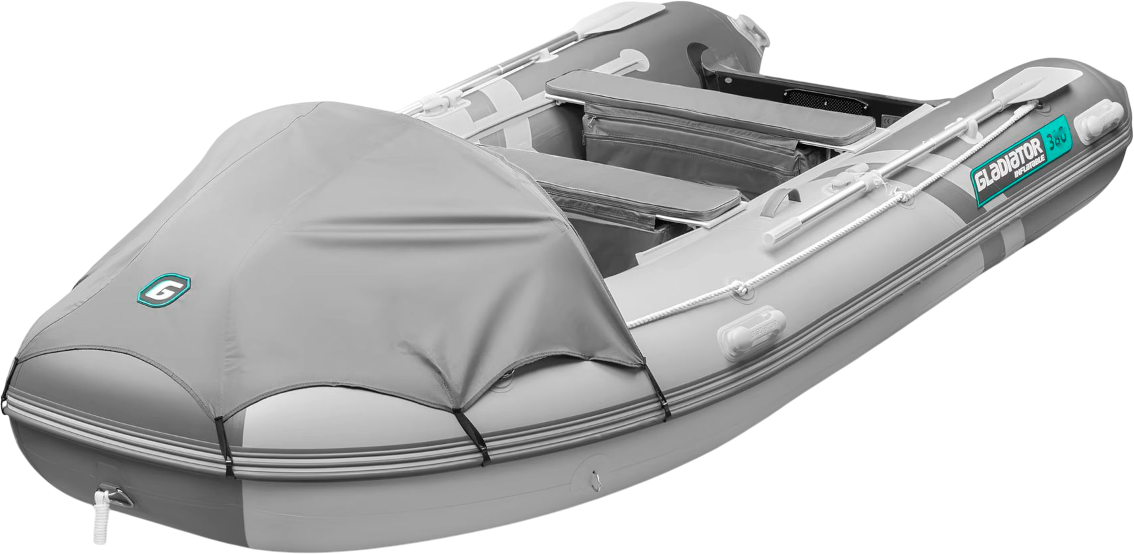 Покупка товаров в Беларуси, рассрочка, кредит, лизинг, оплата частями на platipotom.by, удобная доставка - фото надувная лодка gladiator e380pro (светло-серый/темно-зеленый) 