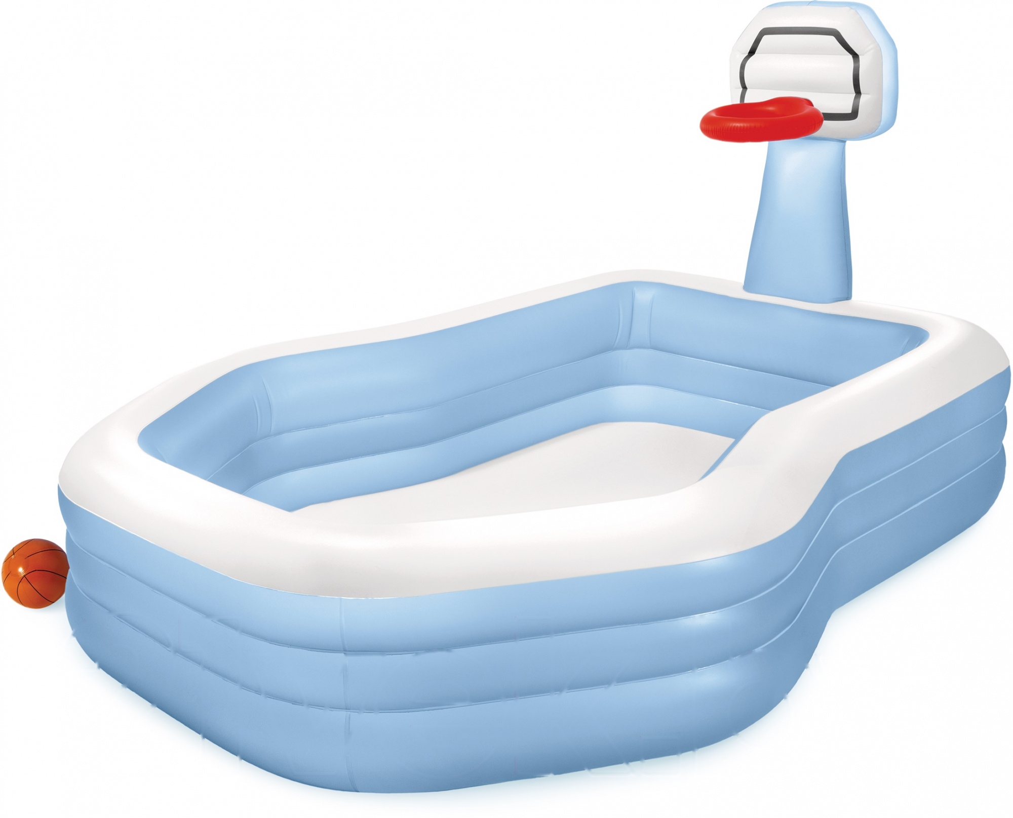 Покупка товаров в Беларуси, рассрочка, кредит, лизинг, оплата частями на platipotom.by, удобная доставка - фото надувной бассейн intex shootin hoops family pool / 57183 