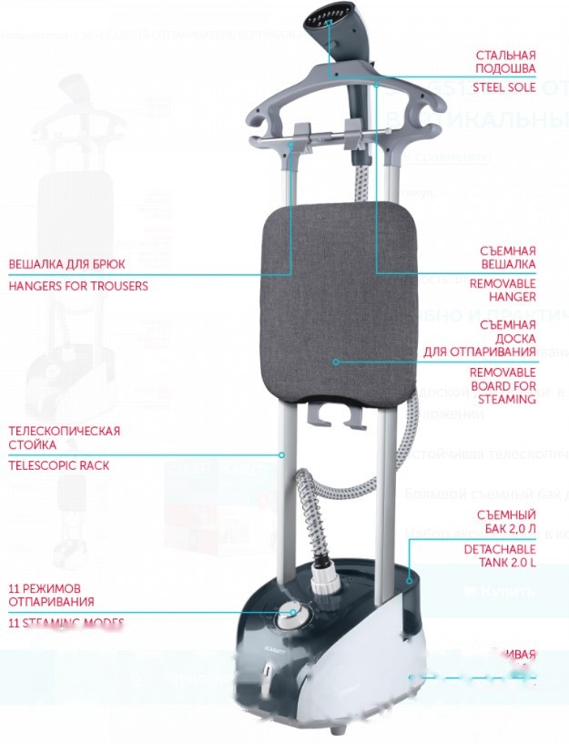 Покупка товаров в Беларуси, рассрочка, кредит, лизинг, оплата частями на platipotom.by, удобная доставка - фото отпариватель scarlett sc-gs130s19 